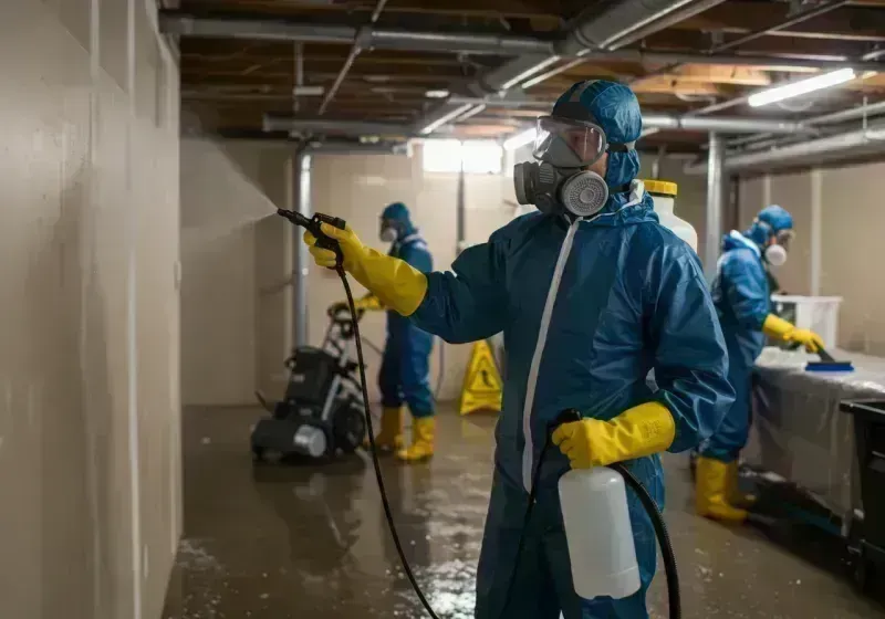 Basement Sanitization and Antimicrobial Treatment process in Lincoln Park, IL